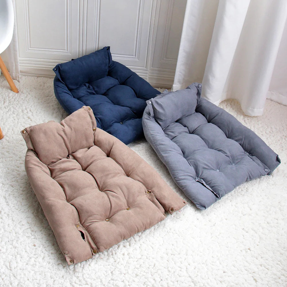 Warm Dog Sofa Bed Winter Pet Dog Cat Bed Sleeping House