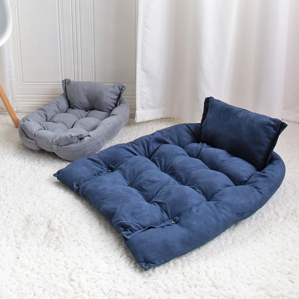 Warm Dog Sofa Bed Winter Pet Dog Cat Bed Sleeping House