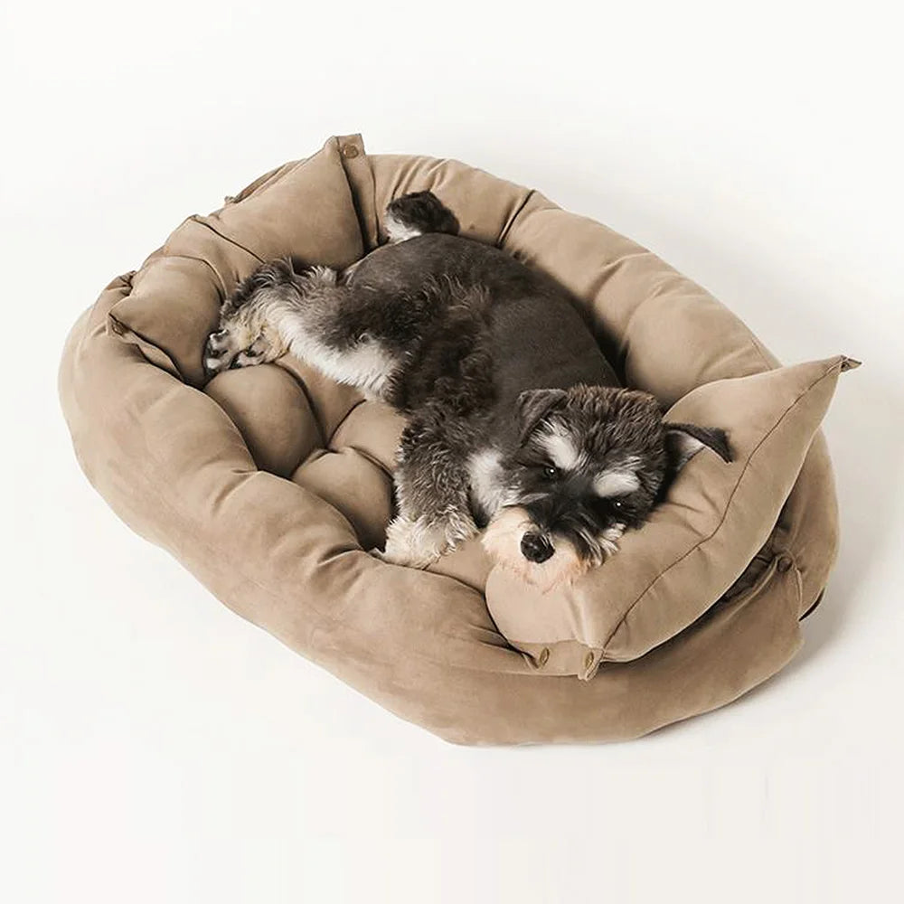 Warm Dog Sofa Bed Winter Pet Dog Cat Bed Sleeping House