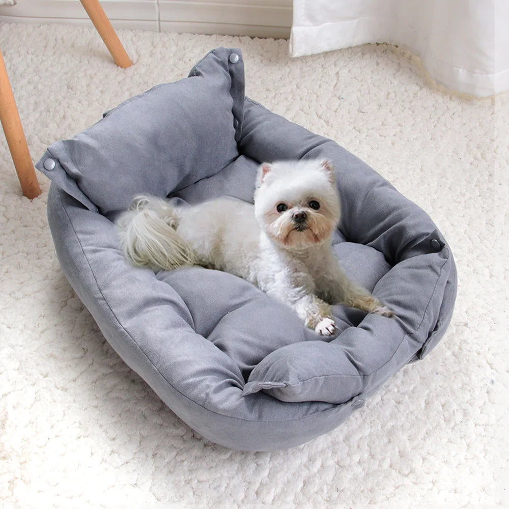 Warm Dog Sofa Bed Winter Pet Dog Cat Bed Sleeping House