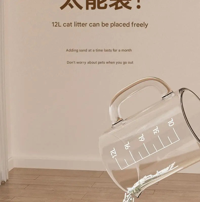 Semi-Enclosed Cat Litter Box – Clean, Private & Easy 🐾