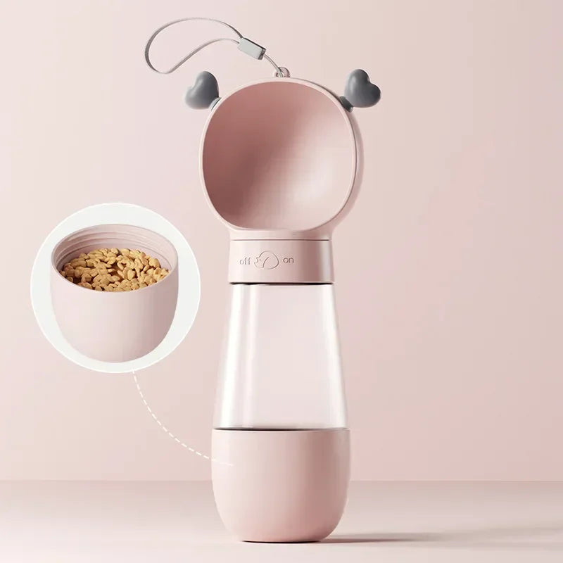 Portable Pet Food & Water Bottle