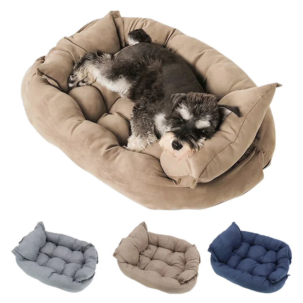 Warm Dog Sofa Bed Winter Pet Dog Cat Bed Sleeping House
