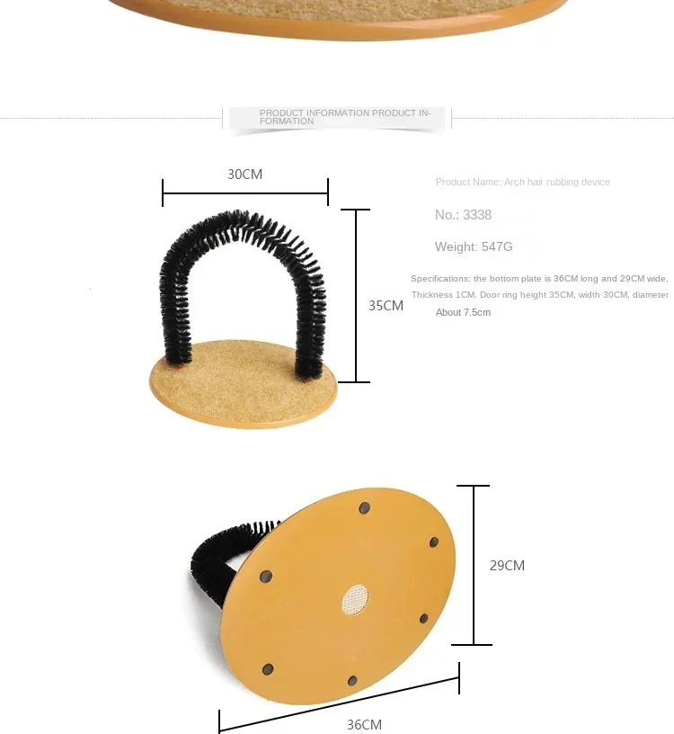 Cat Self-Grooming Arch – Massage, Scratch & Play 🐾
