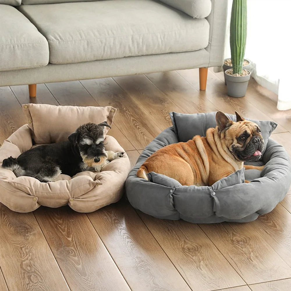 Warm Dog Sofa Bed Winter Pet Dog Cat Bed Sleeping House