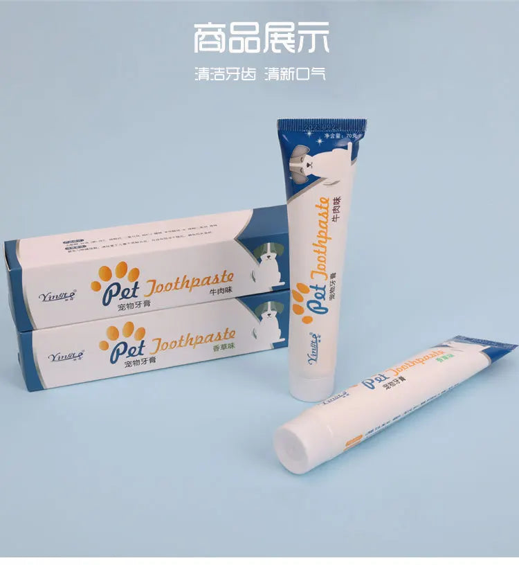 Pet Toothpaste Set – Fresh Breath & Healthy Teeth 🦷✨ (2pcs / 70g)