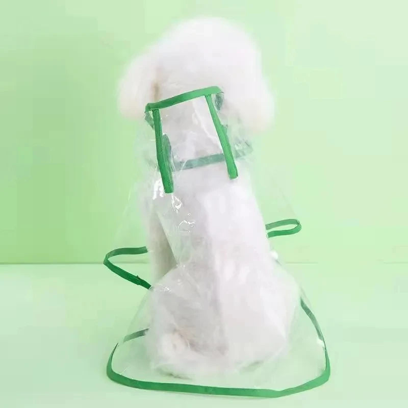 Transparent Pet Raincoat – Stay Dry in Style ☔🐾