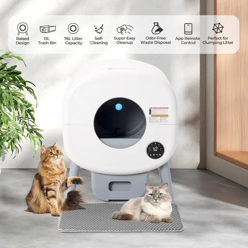 Extra Large Automatic Litter Box – Smart, Clean & Hassle-Free 🐱✨