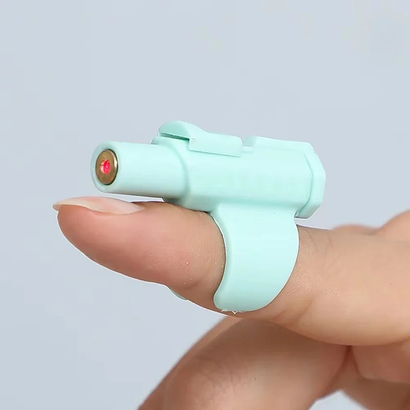 Portable Mini Laser Cat Toy Finger Sleeve Design