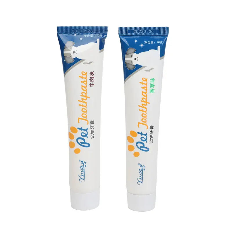 Pet Toothpaste Set – Fresh Breath & Healthy Teeth 🦷✨ (2pcs / 70g)