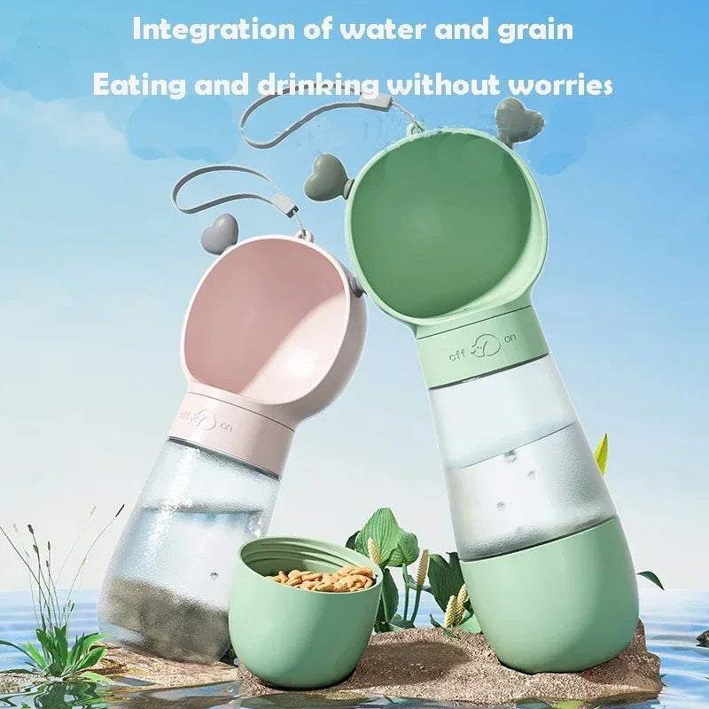 Portable Pet Food & Water Bottle