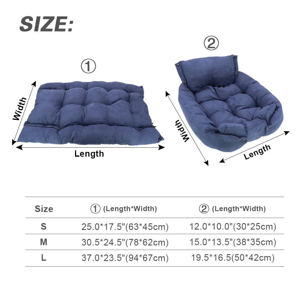 Warm Dog Sofa Bed Winter Pet Dog Cat Bed Sleeping House