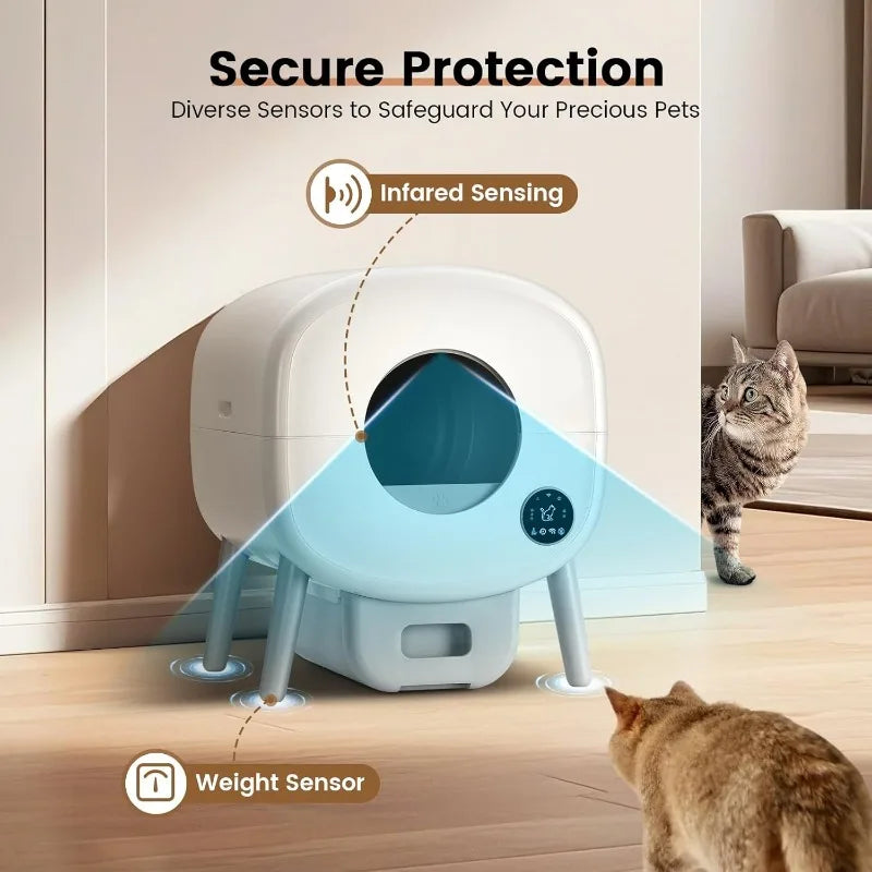 Extra Large Automatic Litter Box – Smart, Clean & Hassle-Free 🐱✨