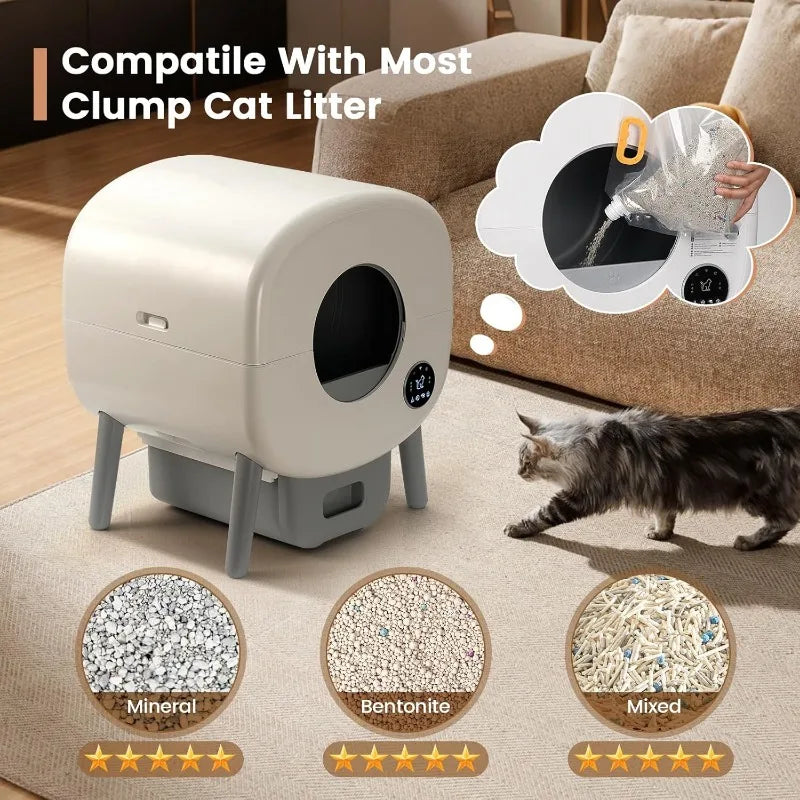 Extra Large Automatic Litter Box – Smart, Clean & Hassle-Free 🐱✨