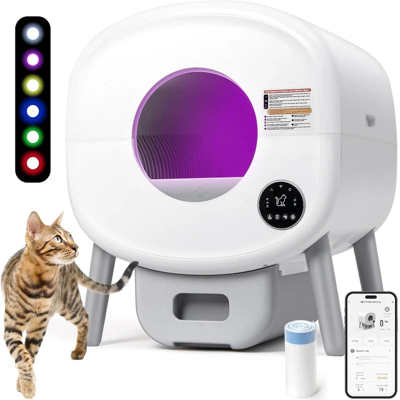 Extra Large Automatic Litter Box – Smart, Clean & Hassle-Free 🐱✨
