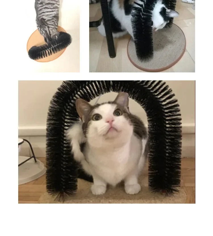 Cat Self-Grooming Arch – Massage, Scratch & Play 🐾