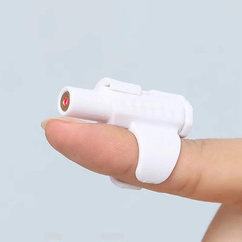 Portable Mini Laser Cat Toy Finger Sleeve Design