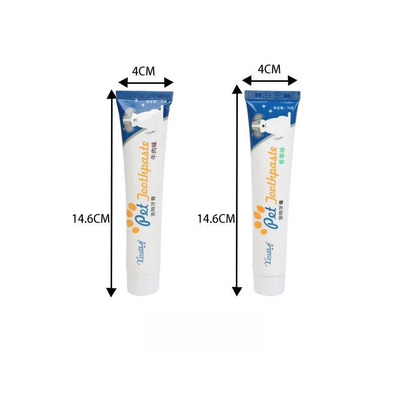 Pet Toothpaste Set – Fresh Breath & Healthy Teeth 🦷✨ (2pcs / 70g)