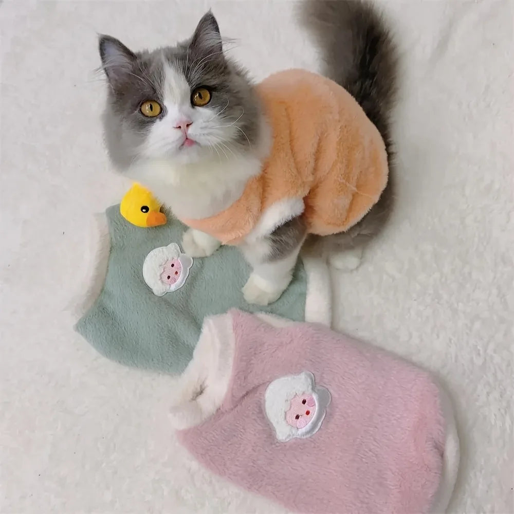 Plush Winter Sweater for Cats – Cozy, Cute & Comfy