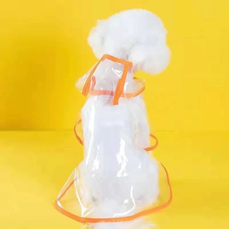 Transparent Pet Raincoat – Stay Dry in Style ☔🐾