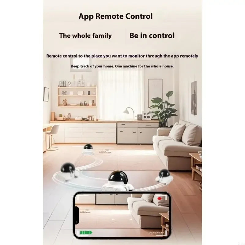 360° Smart Pet Camera Robot – Watch, Play & Protect 🐾📱