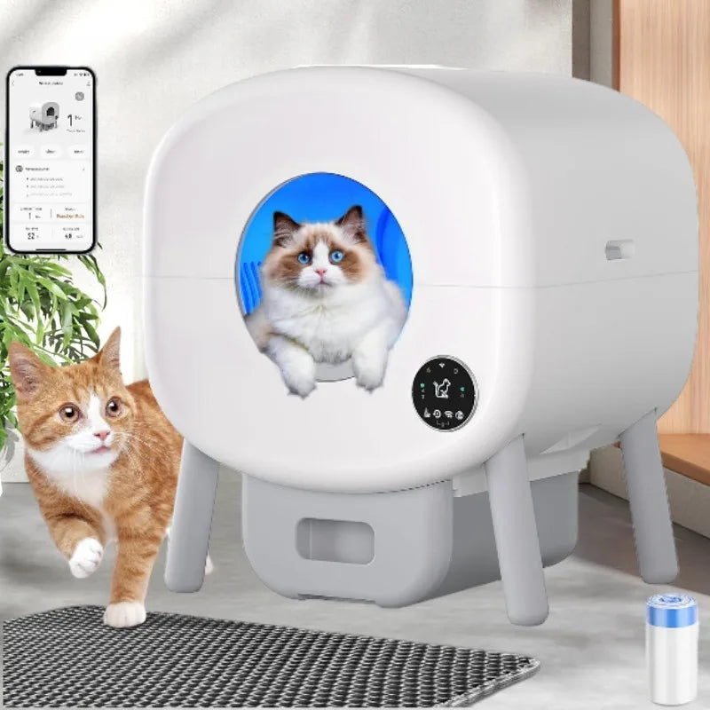 Extra Large Automatic Litter Box – Smart, Clean & Hassle-Free 🐱✨