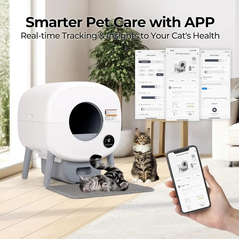 Extra Large Automatic Litter Box – Smart, Clean & Hassle-Free 🐱✨
