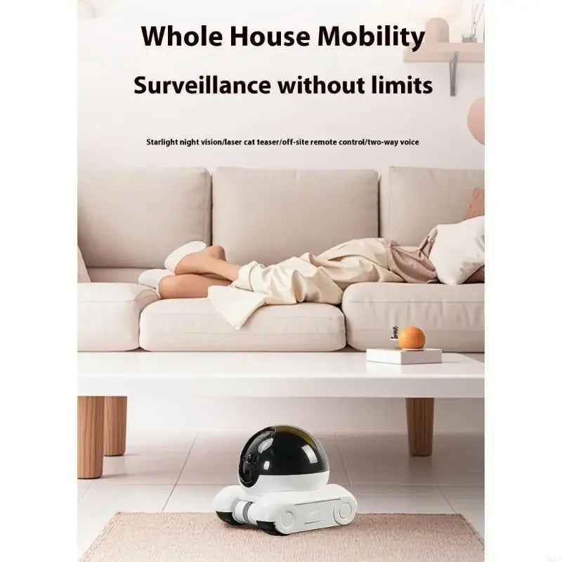360° Smart Pet Camera Robot – Watch, Play & Protect 🐾📱