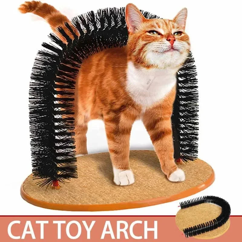 Cat Self-Grooming Arch – Massage, Scratch & Play 🐾