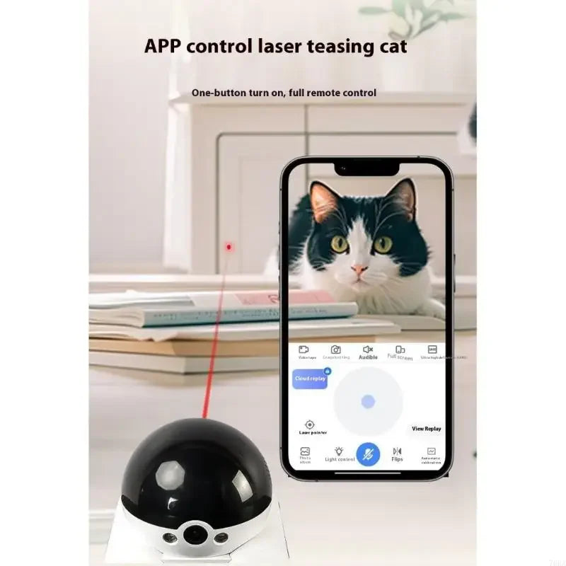 360° Smart Pet Camera Robot – Watch, Play & Protect 🐾📱