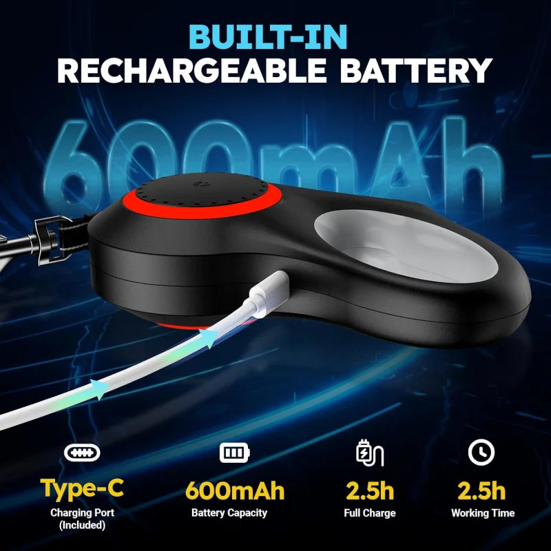 Retractable Dog Leash with LED Flashlight – Safe Walks Anytime 🌙🐾
